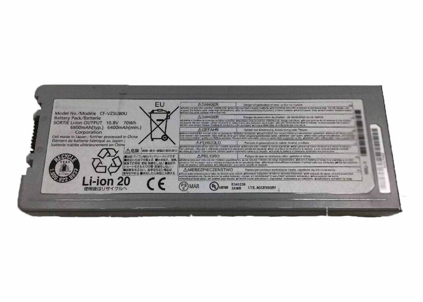 Original 6800mAh 70Wh 6-Cell Panasonic CF-VZSU80U Battery