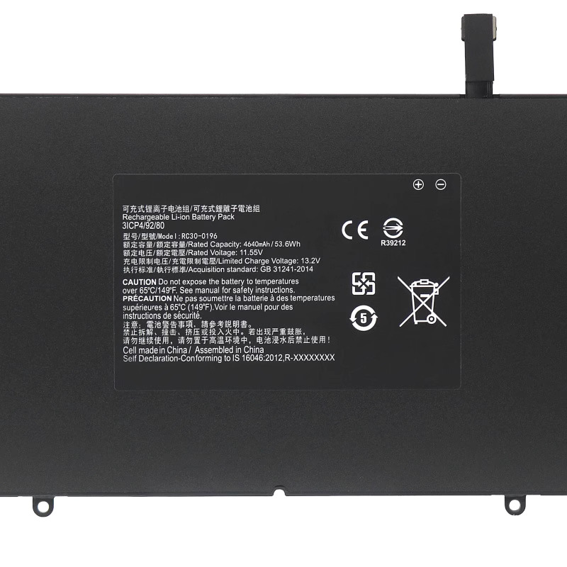 Original 4640mAh 53.6Wh 6-Cell Razer 3ICP4/92/77 Battery