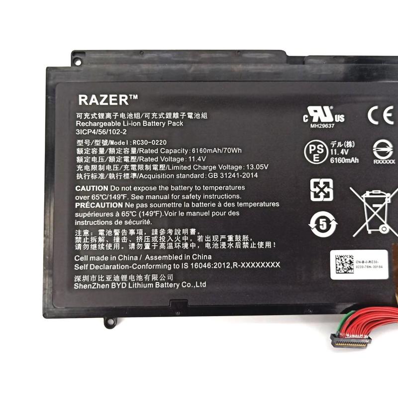 Original 6160mAh 70Wh Razer Blade Pro 17 RZ09-03148E13-R3E1 Battery