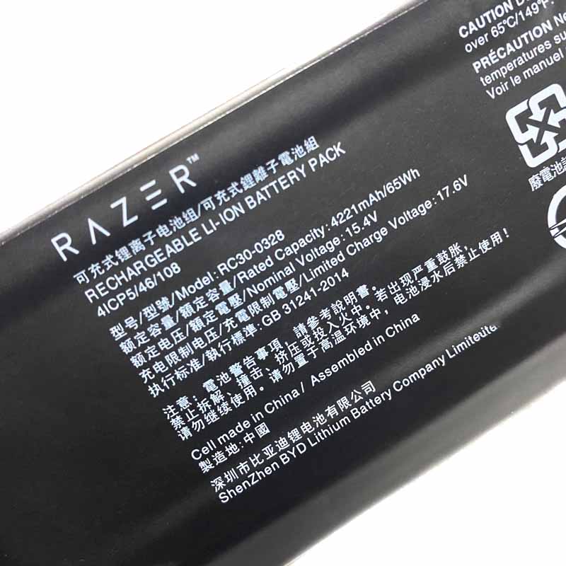 Original 4221mAh 65Wh Razer Blade 15 RZ09-03286E22-R3B1 Battery