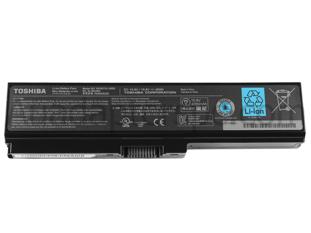 Original 6 Cell Toshiba Satellite L750 L750/03C(PSK1WA-03C00R) Battery