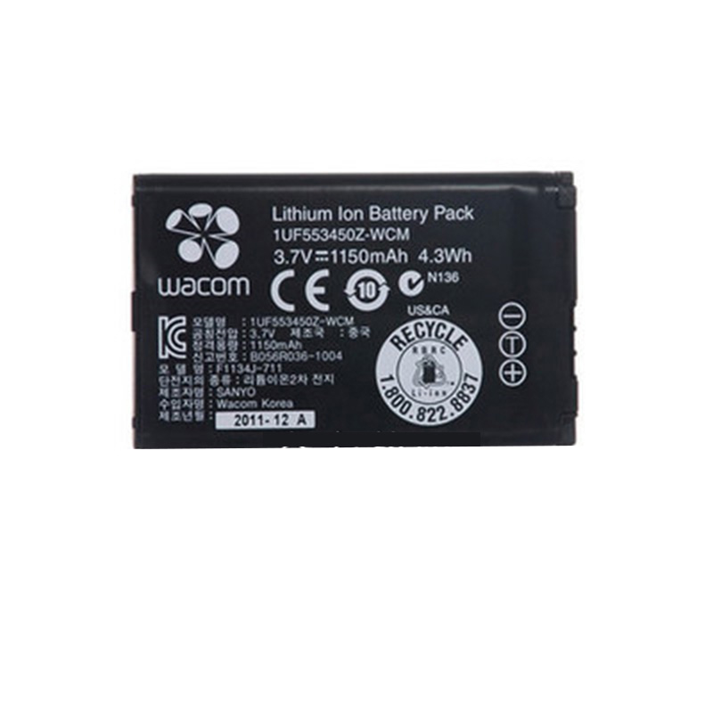 Original 1150mAh 4.3Wh 1-Cell Wacom 1UF553450Z-WCM Battery