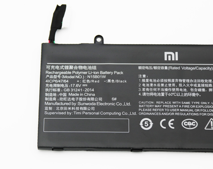 Original 2600mAh 40Wh Battery Xiaomi TiMi TM1703