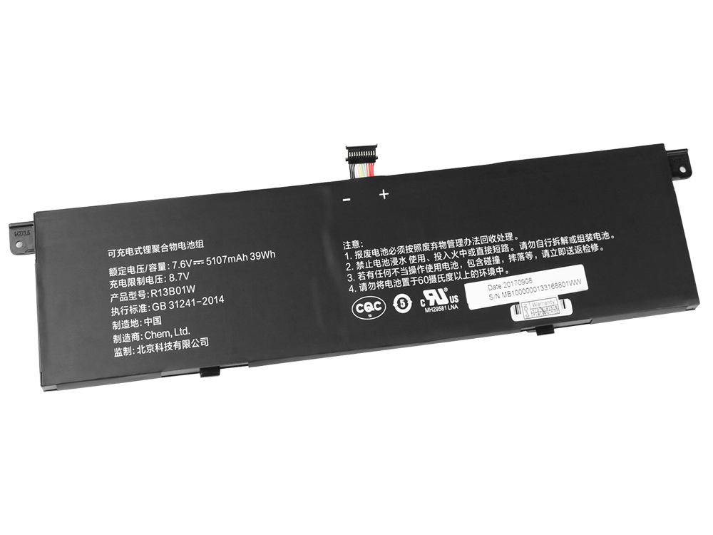 Original 5107mAh 39Wh Battery Xiaomi 161201-AI