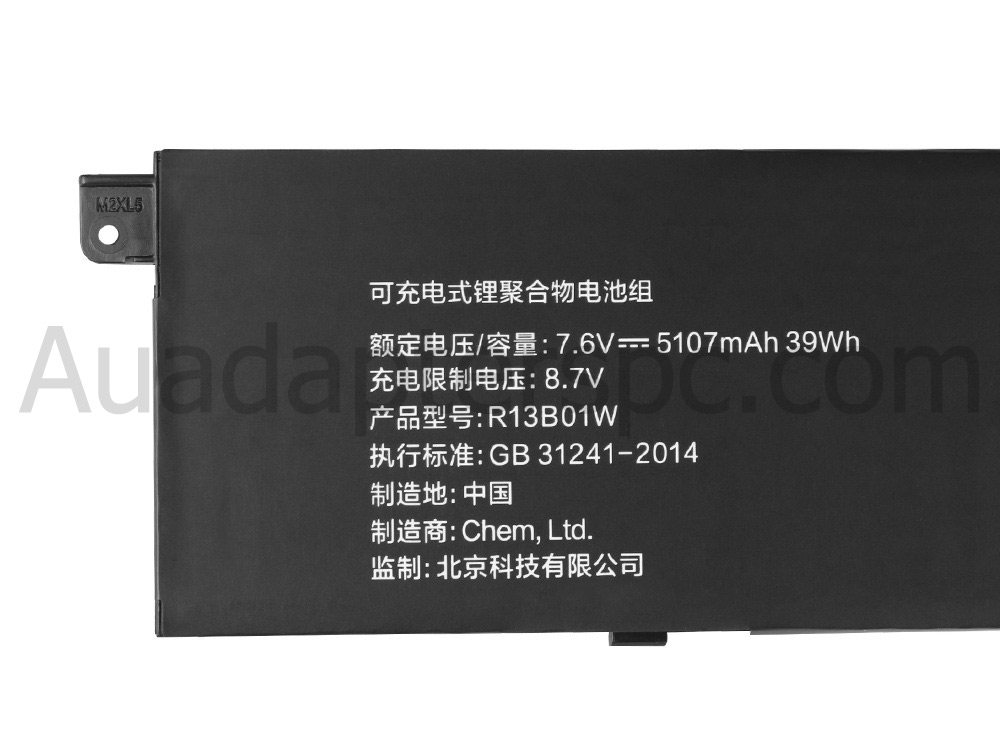 Original 5107mAh 39Wh Battery Xiaomi 161301-07